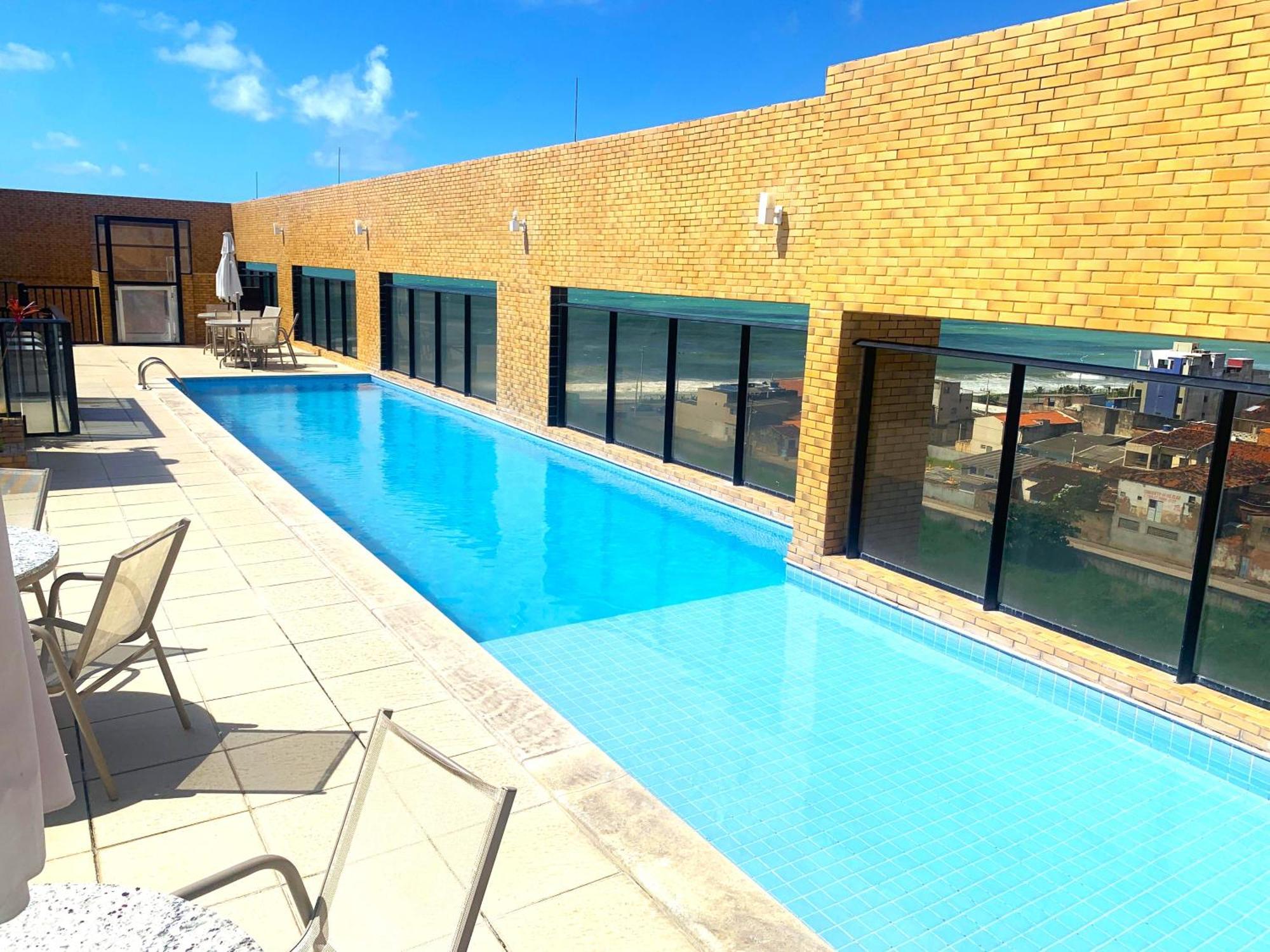 Apartamento 50M Praia- Piscina - Vista Mar - Academia - Maceió 외부 사진